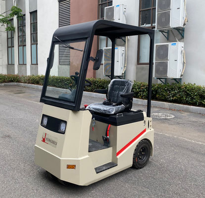 2 Tons Seated Type Electric Truck Tractor Hydraulic Steering With Three-points And Smart Charger