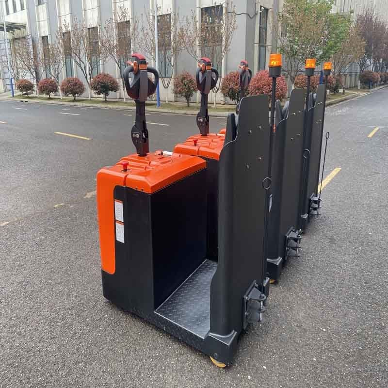 Electric Towing Tractor Standing American CURTIS Electronic Steering Easy to Operate Stepless Adjustment