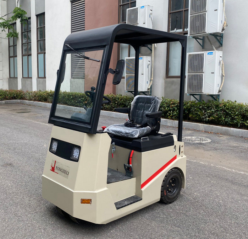 2 Tons Seated Type Electric Truck Tractor Hydraulic Steering With Three-points And Smart Charger