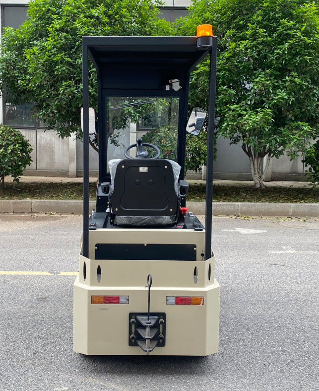 2 Tons Seated Type Electric Truck Tractor Hydraulic Steering With Three-points And Smart Charger