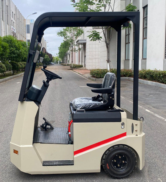 2 Tons Seated Type Electric Truck Tractor Hydraulic Steering With Three-points And Smart Charger