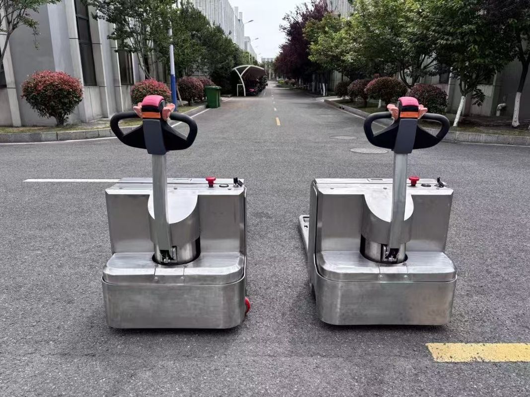 Lithium /Lead-acid Battery Stainless Steel Pallet Truck Uniform Load Capacity  3000 KG