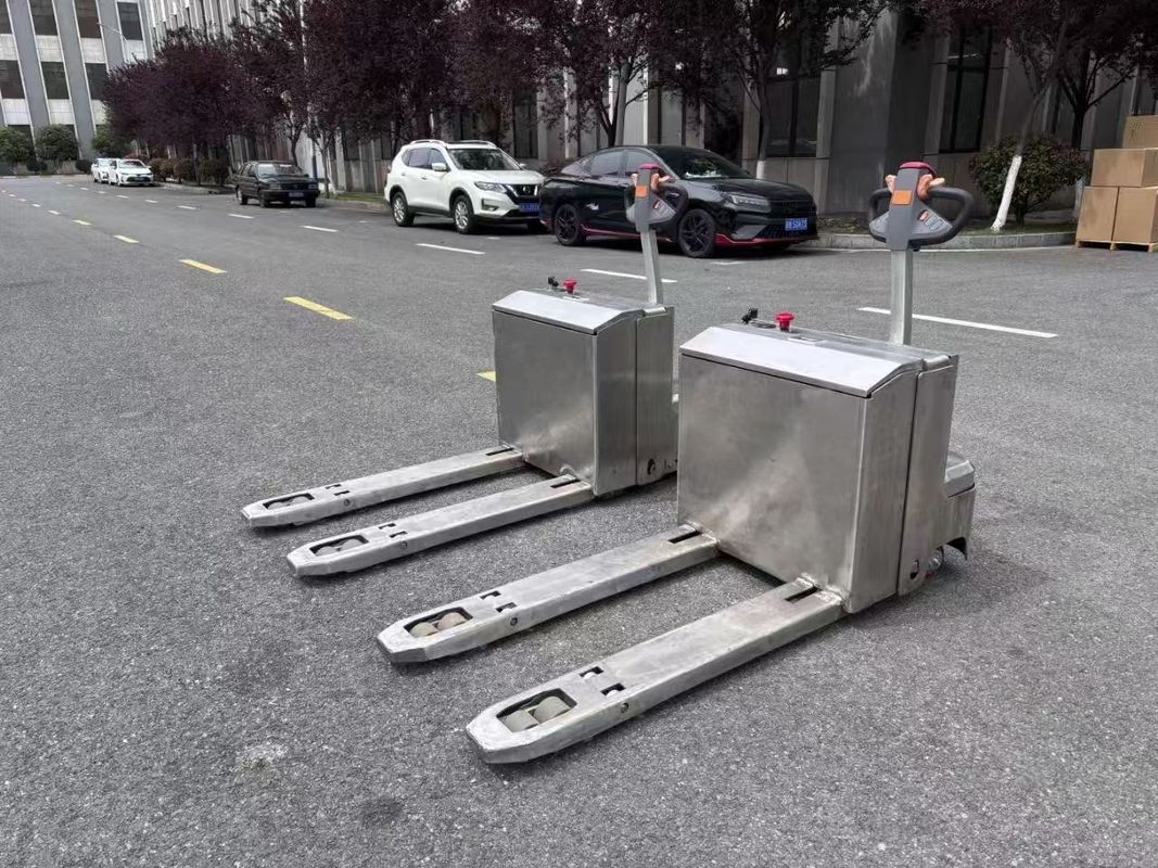 Lithium /Lead-acid Battery Stainless Steel Pallet Truck Uniform Load Capacity  3000 KG