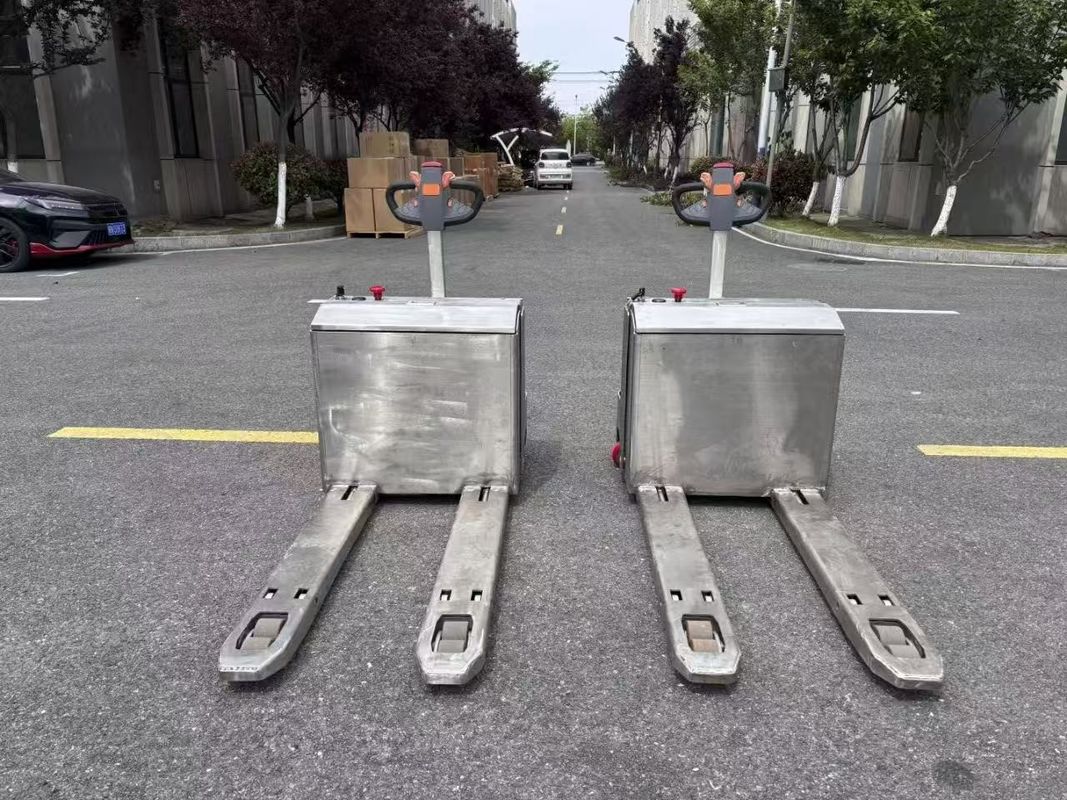 Lithium /Lead-acid Battery Stainless Steel Pallet Truck Uniform Load Capacity  3000 KG